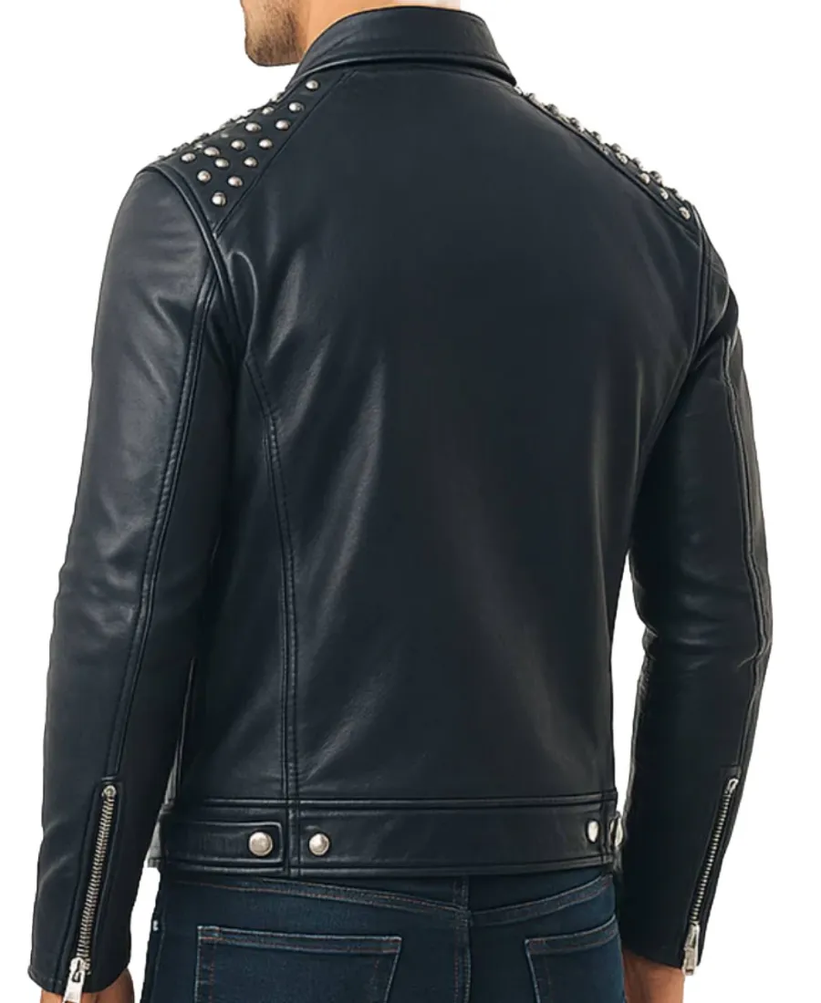 Shop The Men's Hunter Studs Leather Jacket - Trendy Leather Jackets