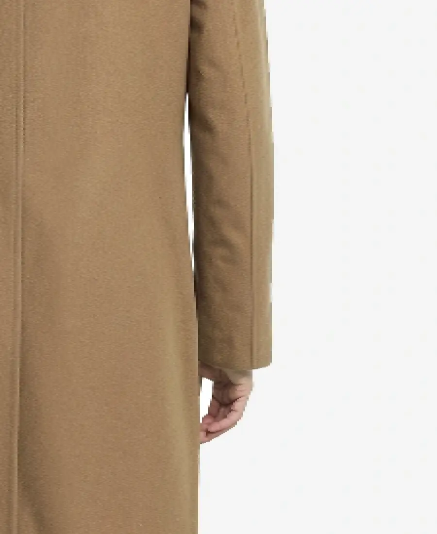 Men'S Long Camel Brown Wool Coat 4 Men'S Long Camel Brown Wool Coat Cuffs - Trendy Leather Jackets