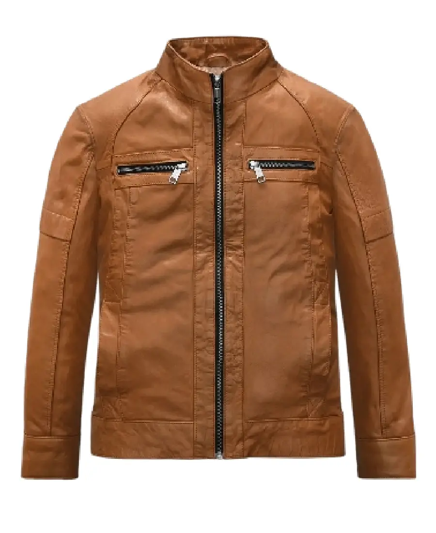 Brown Men's Leather Jacket - Trendy Leather Jackets
