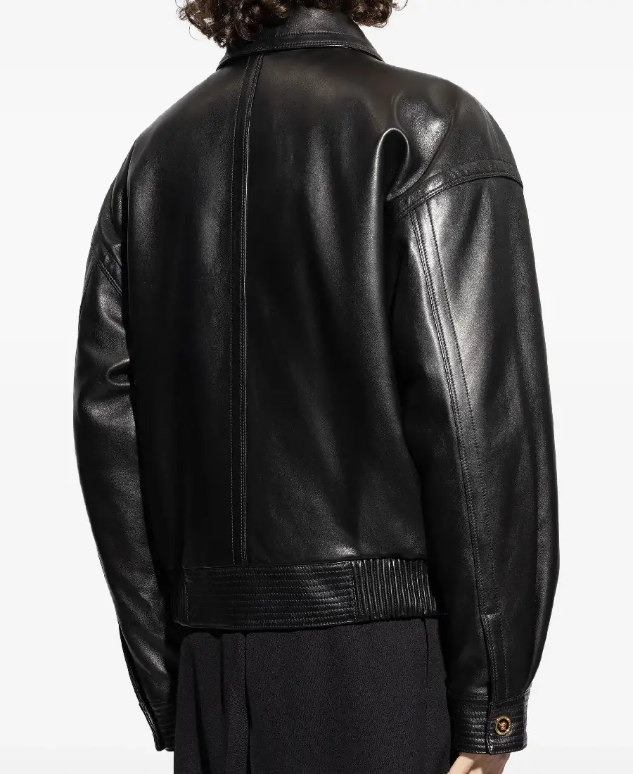 Shop The Men's Flap Pocket Black Leather Jacket - Trendy Leather Jackets