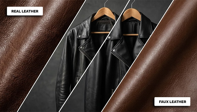 Real Leather Vs Faux Leather Jackets 1 Real Leather Vs Faux Leather Jacket