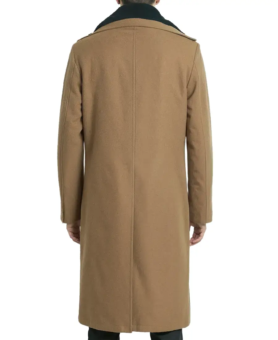 Shop The Men's Long Camel Brown Wool Coat - Trendy Leather Jackets