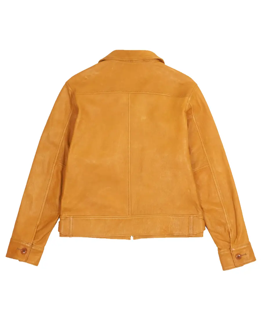 Shop The Men's Yellow Vegan Leather Jacket - Trendy Leather Jackets