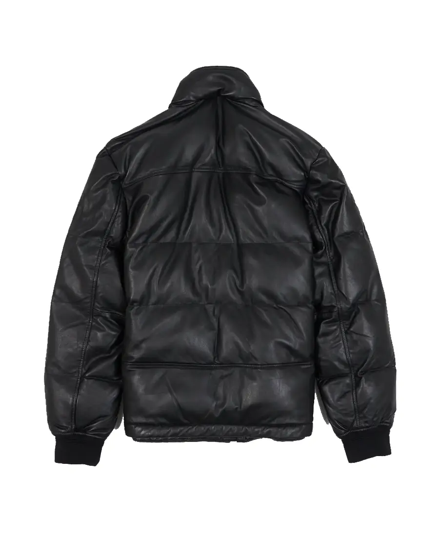 Shop The Nappa Black Puffer Leather Jacket - Trendy Leather Jackets