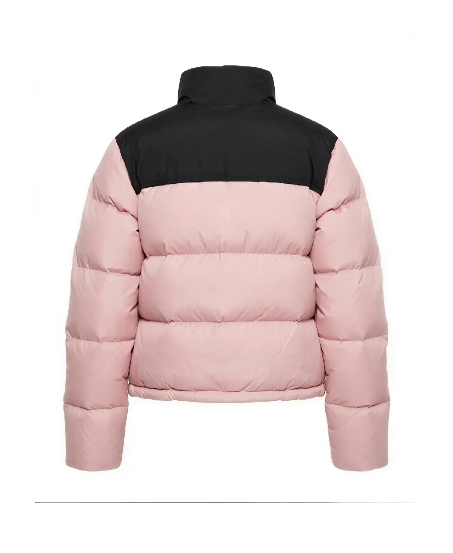 Women’s 1996 Retro Pink Jacket Back Side Image - Trendy Leather Jackets