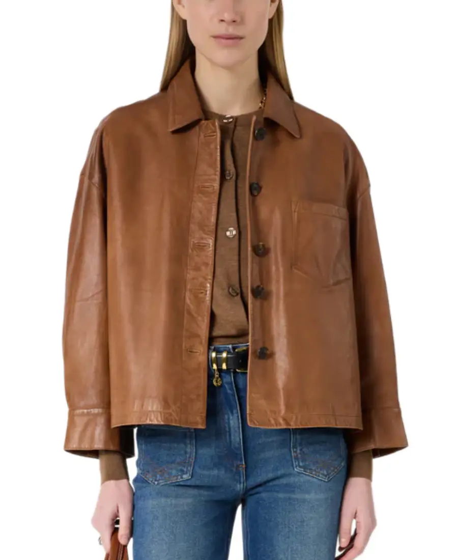 Women's Jocya Short Leather Jacket - Trendy Leather Jackets