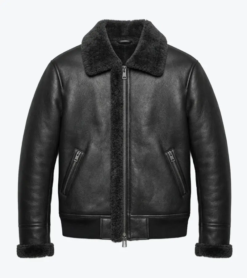 Men's Black Lambskin Leather Jacket
