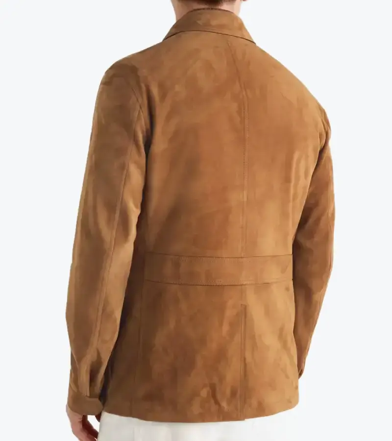 Shop The Men's Light Brown Suede Leather Jacket