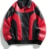 Men's Windproof Warm Motorcycle Leather Jacket
